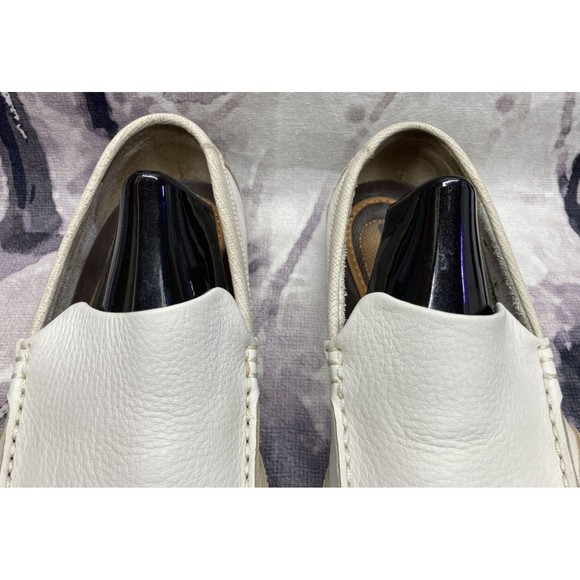 Skechers Relax Step Driving Moccasins Loafers Shoes Mens 8.5 Off White SN-61152 - Picture 8 of 16